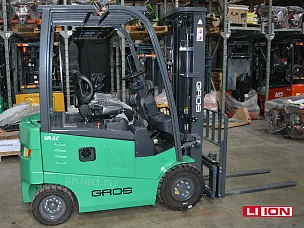 Электропогрузчик вилочный 2 тонны GROS LG20B-Li (аккумулятор Li-ion, завод LONKING)