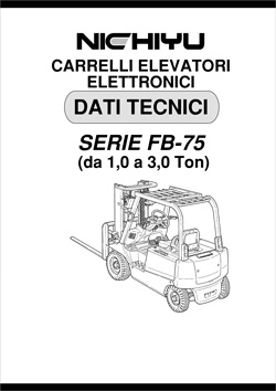 Спецификации на электрические погрузчики Nichiyu FB10-30 75 Серии