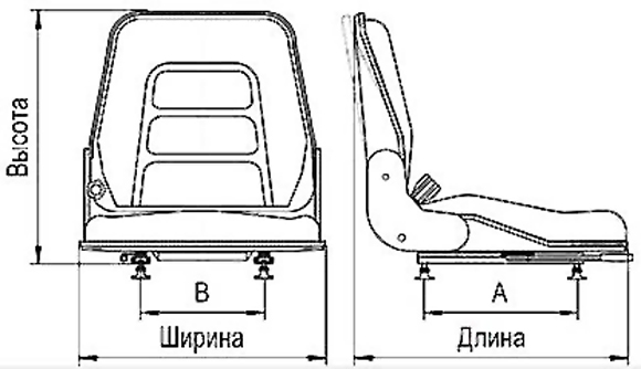 Схема кресла оператора