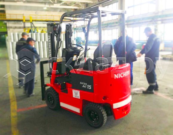 Взрывозащищённый электропогрузчик Nichiyu FB15-E70 на предприятии «СУАЛ-ПМ»