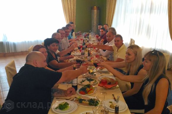 Праздничное застолье участников съезда