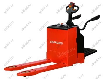Самоходная электрическая рохля 2.5 тонны GROS ME25 с платформой для оператора