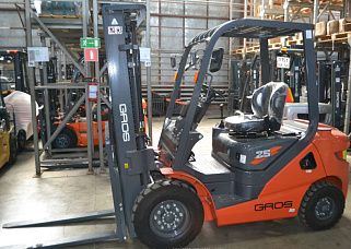 Дизельный вилочный погрузчик 2.5 тонны GROS LG25DT (завод LONKING, двигатель MITSUBISHI)