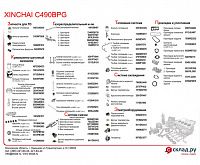 Запчасти на дизельный двигатель Xinchai C490BPG 