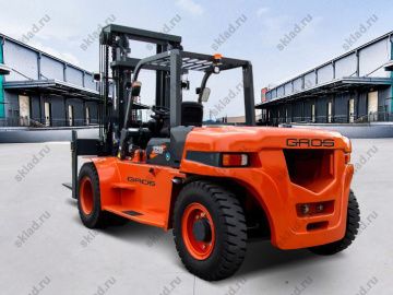 Дизельный вилочный погрузчик 12 тонн GROS LG120DT (завод LONKING, двигатель FAW)