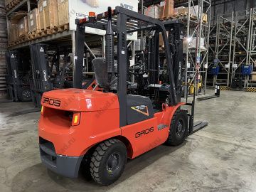 Дизельный вилочный погрузчик 2.5 тонны GROS LG25DT, 5 серия (завод LONKING, двигатель XINCHAI)