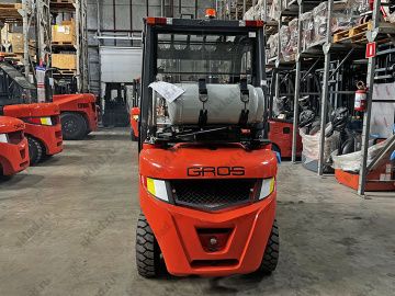 Газобензиновый вилочный погрузчик 2.5 тонны GROS LG25GLT двигатель GCT K21 Япония (завод LONKING)