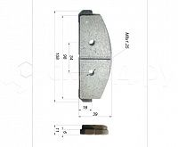Тормозная колодка на Komatsu (4410WJ4662) 
