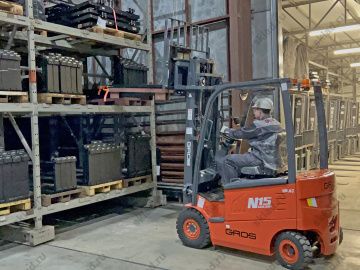 Электропогрузчик вилочный 1500 кг GROS LG15B (аккумулятор Li-ion, завод LONKING)