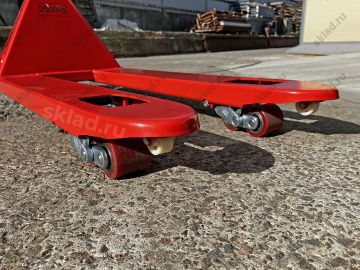 Тележка гидравлическая рохля 2500 кг GROS BF-25N (полиуретановое колесо)