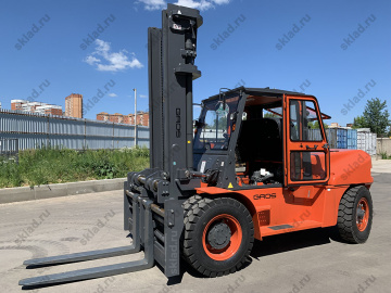Дизельный вилочный погрузчик 10 тонн GROS LG100DT (завод LONKING, двигатель ISUZU)