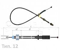 Трос управления подачей топлива (9316BB6152) для погрузчика Komatsu 