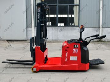 Самоходный штабелер 2 т GROS MBB20 с высотой подъема 3.5 м (завод MIMA)