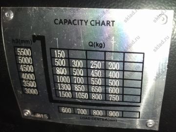Высотный штабелер 1500 кг с платформой и высотой подъема 5.5 метра GROS MB1555LC (аккумулятор AGM, завод MIMA)