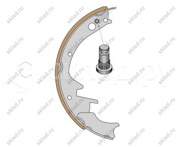 Тормозные колодки на погрузчик Nissan (8915TT6482)