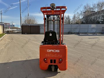Электропогрузчик вилочный трехопорный 1.5 тонны GROS TKA15H, высота подъема 4.5 метра (завод MIMA)
