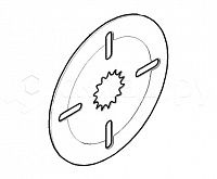 Диск фрикционный сентированный для техники Hyundai (9358BC3633) 