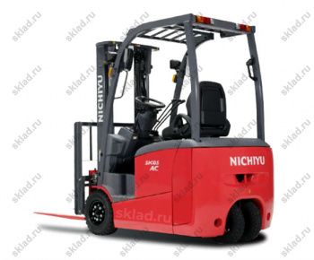 Трёхопорный электрический погрузчик Nichiyu FBT16P-80 грузоподъёмностью 1,6 тонн