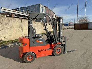 Дизельный вилочный погрузчик 1.5 тонны GROS LG15DT (завод LONKING, двигатель ISUZU)