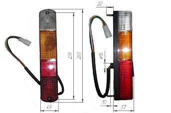 Фонарь комбинированный задний  209K2-42002