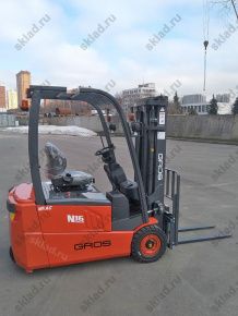 Трехопорный электрический погрузчик 1.6 тонн GROS LG16BE (завод LONKING)