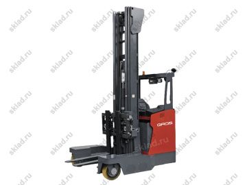 Ричтрак электроштабелер многоходовый погрузчик 3 тонны GROS MQZ30M для длинных материалов (завод MIMA)