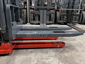 Высотный электроштабелер 1500 кг с платформой и высотой подъема 5.5 метра GROS MB1555LC-Li (аккумулятор Li-ion, завод MIMA)