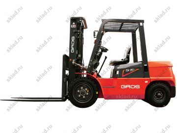 Дизельный вилочный погрузчик 3.5 тонны GROS LG35DT, 5 серия (завод LONKING, двигатель XINCHAI)