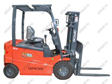 Электрический вилочный погрузчик 2.5 тонны GROS LG25B (завод LONKING)