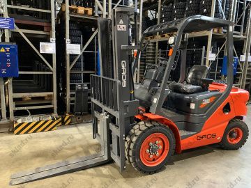 Дизельный вилочный погрузчик 3 тонны GROS LG30DT (завод LONKING, двигатель XINCHAI)