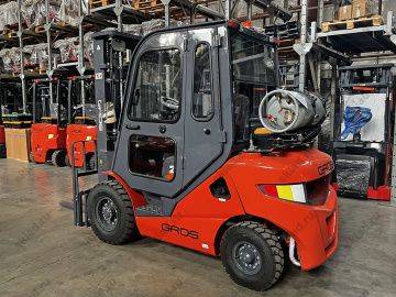 Газобензиновый вилочный погрузчик 2.5 тонны GROS LG25GLT (завод LONKING)