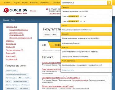 Новый поиск по сайту