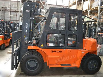 Дизельный вилочный погрузчик 5 тонн GROS LG50DT (завод LONKING, двигатель MITSUBISHI)