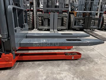 Высотный электроштабелер 1500 кг с платформой и высотой подъема 5.5 метра GROS MB1555LC-Li (аккумулятор Li-ion, завод MIMA)