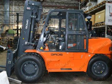 Дизельный вилочный погрузчик 8.5 тонн GROS LG85DT (завод LONKING, двигатель ISUZU)
