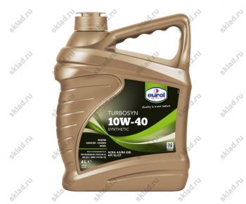 Масло моторное Eurol Turbosyn 10W-40 SL/CF 4 л (п/синт.)