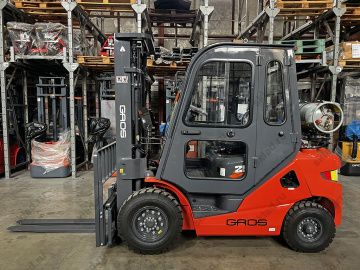 Газобензиновый вилочный погрузчик 2.5 тонны GROS LG25GLT двигатель GCT K21 Япония (завод LONKING)