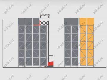 Ричтрак электроштабелер c пантографом 1.4 тонны GROS MFE14 (завод MIMA)