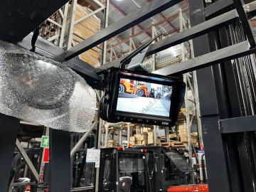Ричтрак электроштабелер 2.5т GROS MFZ25 с высотой подъема до 8.5 м, с видеокамерой (завод MIMA)