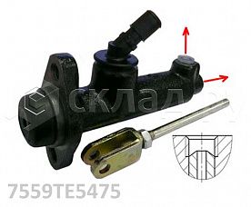 Тормозной цилиндр главный для техники Mitsubishi (7559TE5475)
