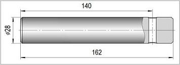 Ось рычага рулевой трапеции  91243-05400