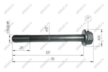Болт крепления ГБЦ  YM129900-01200