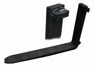 Вилы для погрузчика, 2A, 1225 мм, 150x50 мм, цвет чёрный