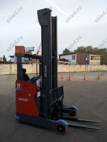 Ричтрак электроштабелер 1.6 тонн GROS MFZ-L16H с высотой подъема до 10.5 метров (завод MIMA)