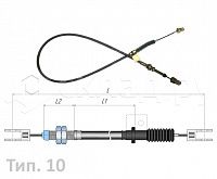 Трос управления подачей топлива (9316BB2830) для погрузчика Komatsu 