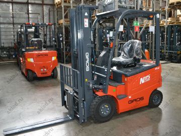 Электропогрузчик вилочный 1500 кг GROS LG15B (аккумулятор Li-ion, завод LONKING)