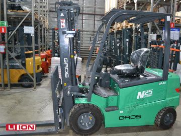 Электрический вилочный погрузчик 2.5 тонны GROS LG25B-Li (батарея Li-ion, завод LONKING)