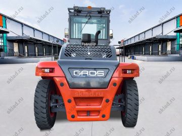 Дизельный вилочный погрузчик 16 тонн GROS LG160DT, центр тяжести 1200 мм (завод LONKING, двигатель CUMMINS)