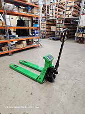 Тележка гидравлическая GROS BF-ES-I2000 (2.0 т) с весами