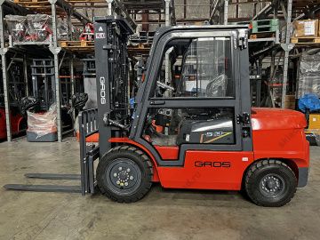 Дизельный вилочный погрузчик 3 тонны GROS LG30DT, 5 серия (завод LONKING, двигатель XINCHAI)